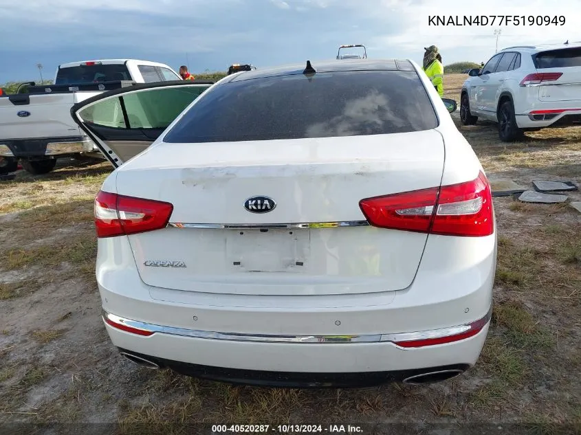 KNALN4D77F5190949 2015 Kia Cadenza Premium