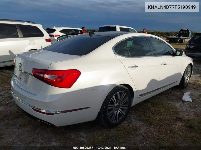 2015 Kia Cadenza Premium VIN: KNALN4D77F5190949 Lot: 40520287