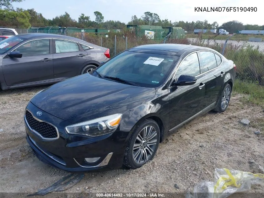 2015 Kia Cadenza Premium VIN: KNALN4D76F5190490 Lot: 40614492