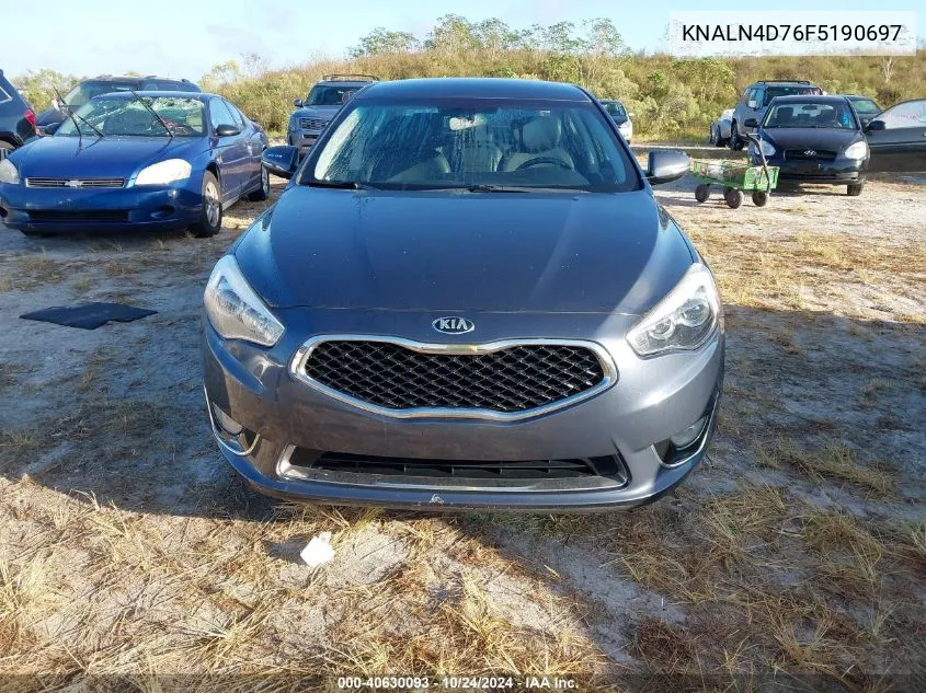 2015 Kia Cadenza Premium/Limited VIN: KNALN4D76F5190697 Lot: 40630093