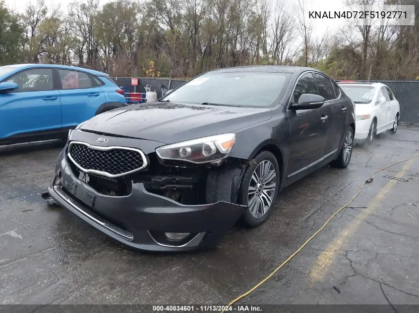 2015 Kia Cadenza Premium VIN: KNALN4D72F5192771 Lot: 40834601