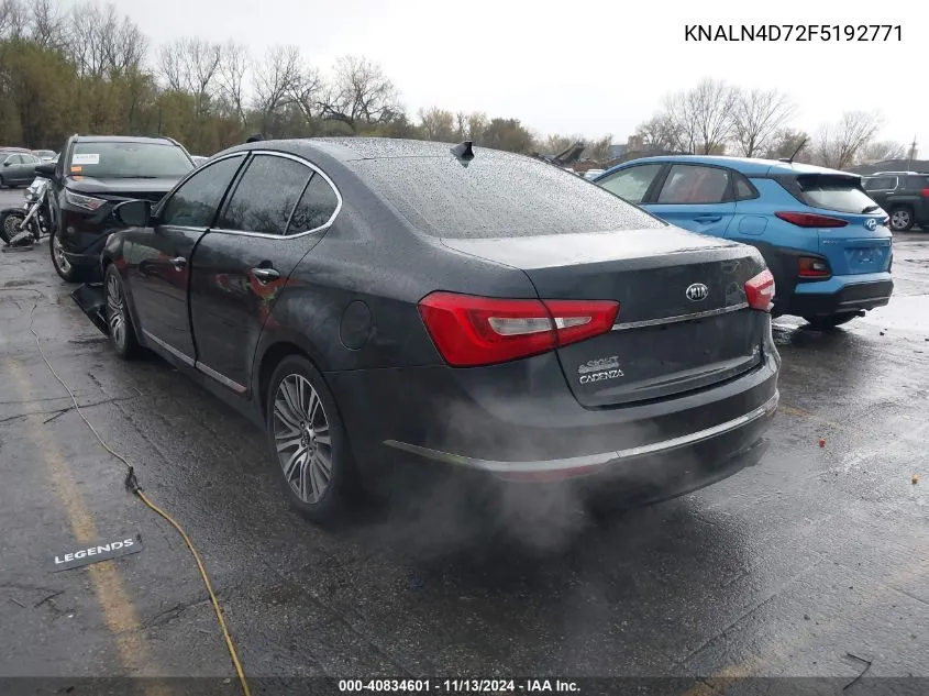 2015 Kia Cadenza Premium VIN: KNALN4D72F5192771 Lot: 40834601