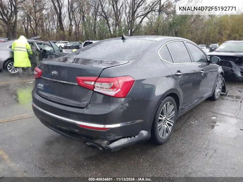 2015 Kia Cadenza Premium VIN: KNALN4D72F5192771 Lot: 40834601