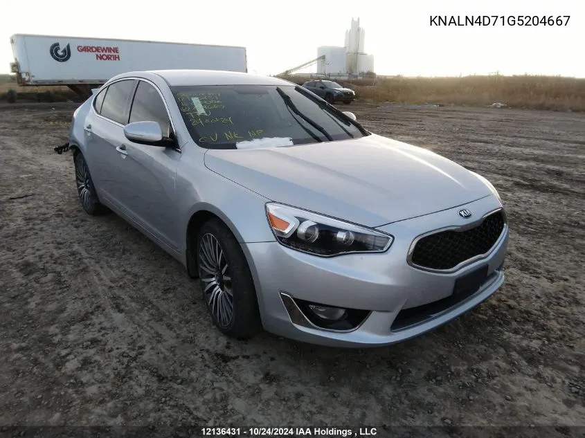 2016 Kia Cadenza VIN: KNALN4D71G5204667 Lot: 12136431