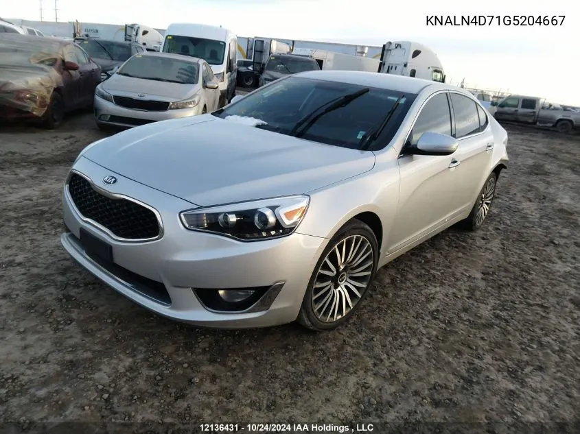 2016 Kia Cadenza VIN: KNALN4D71G5204667 Lot: 12136431