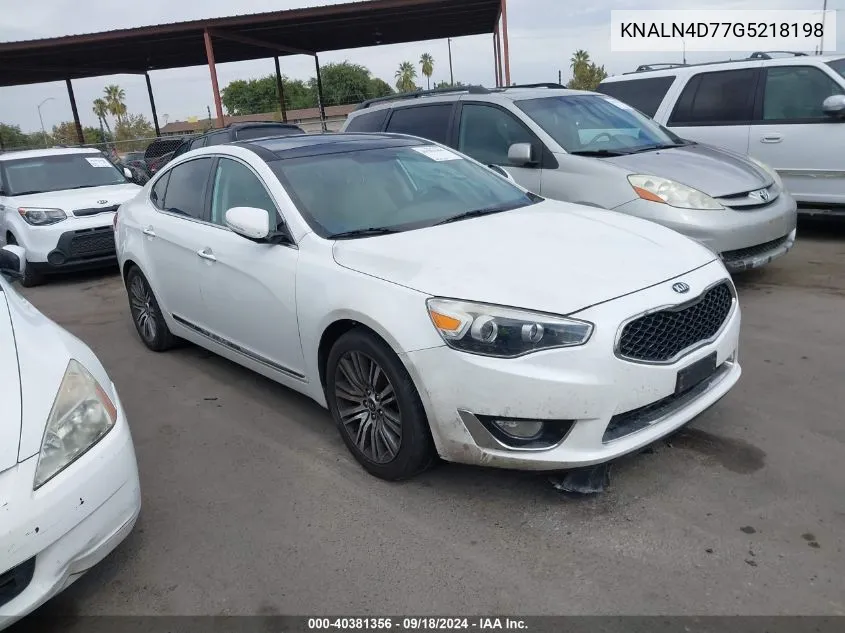 2016 Kia Cadenza Premium VIN: KNALN4D77G5218198 Lot: 40381356