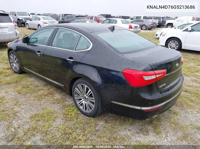 KNALN4D76G5213686 2016 Kia Cadenza Luxury