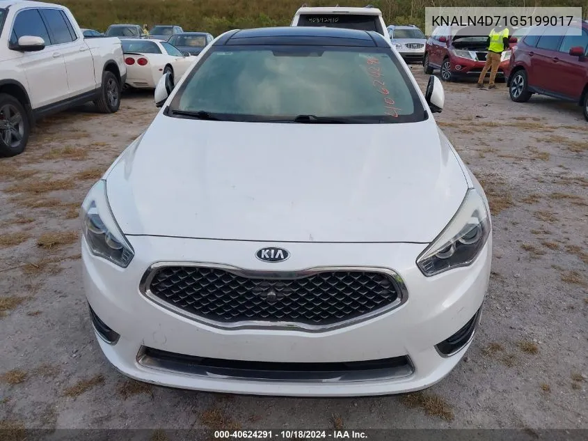 2016 Kia Cadenza Limited VIN: KNALN4D71G5199017 Lot: 40624291