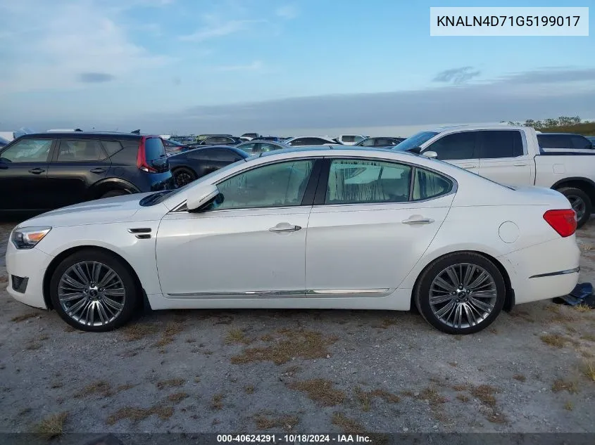 2016 Kia Cadenza Limited VIN: KNALN4D71G5199017 Lot: 40624291