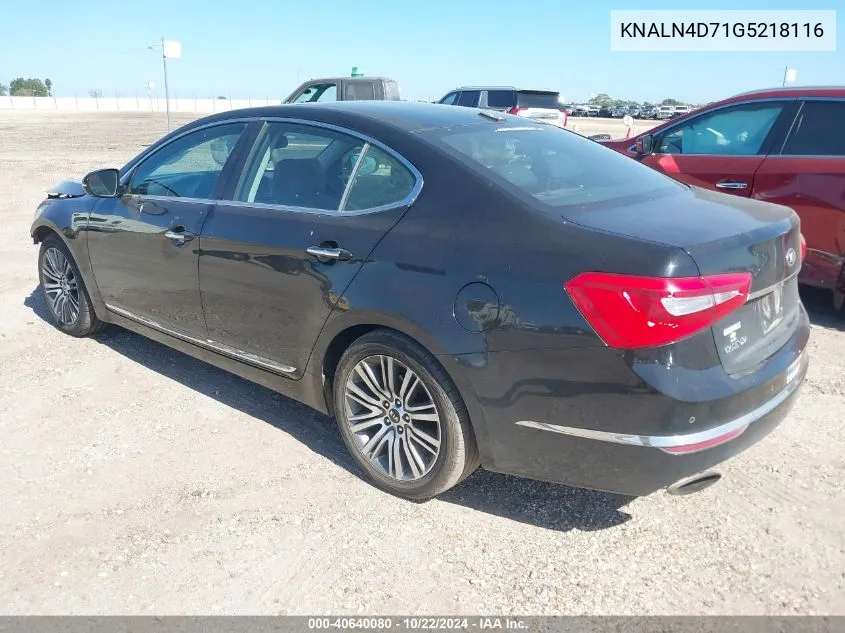 2016 Kia Cadenza Premium VIN: KNALN4D71G5218116 Lot: 40640080