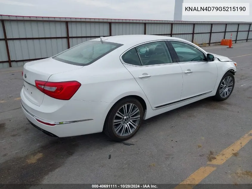 2016 Kia Cadenza VIN: KNALN4D79G5215190 Lot: 40691111