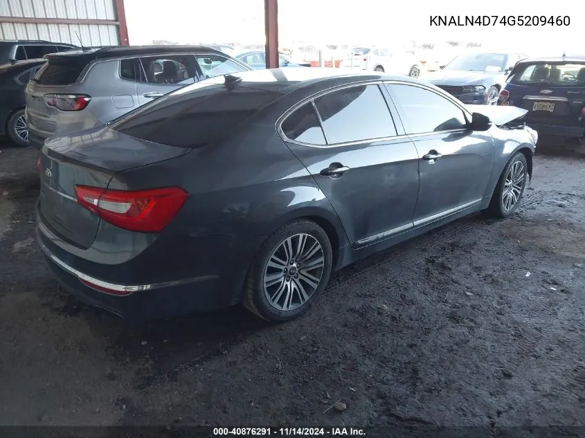 2016 Kia Cadenza Premium VIN: KNALN4D74G5209460 Lot: 40876291