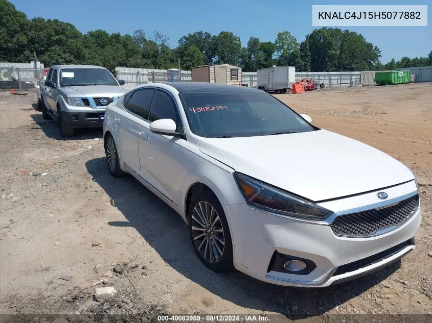 KNALC4J15H5077882 2017 Kia Cadenza Premium