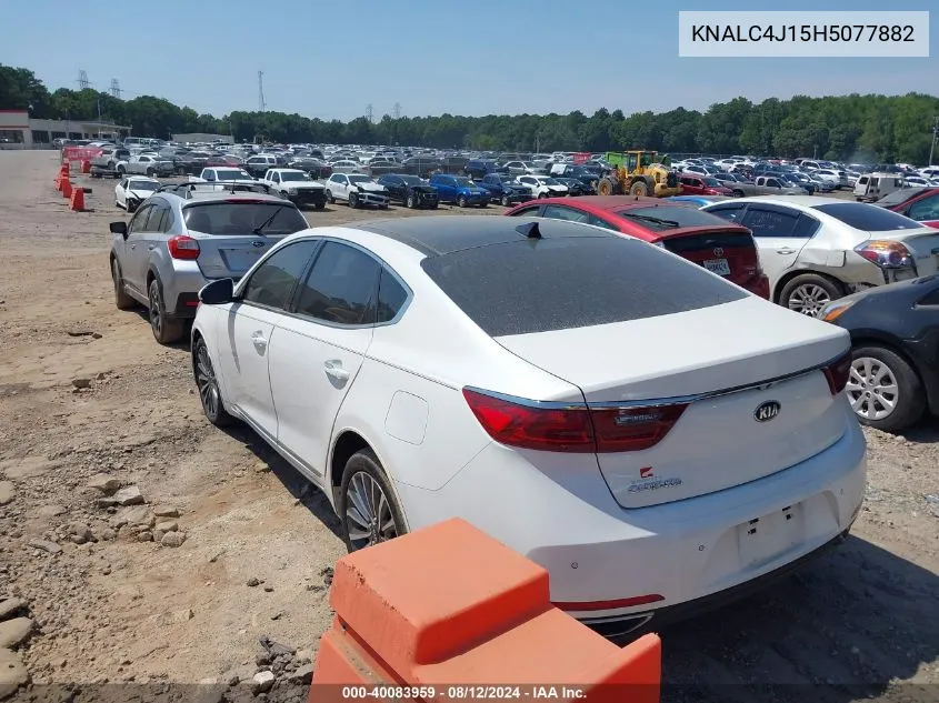 2017 Kia Cadenza Premium VIN: KNALC4J15H5077882 Lot: 40083959