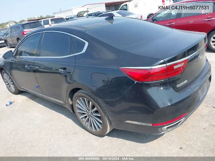 2017 Kia Cadenza Premium VIN: KNALC4J19H5077531 Lot: 40089093