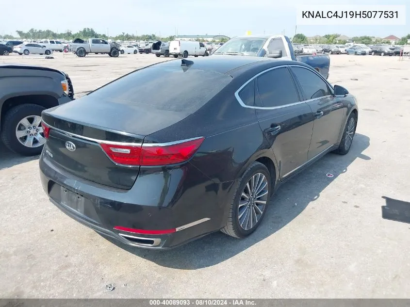 2017 Kia Cadenza Premium VIN: KNALC4J19H5077531 Lot: 40089093