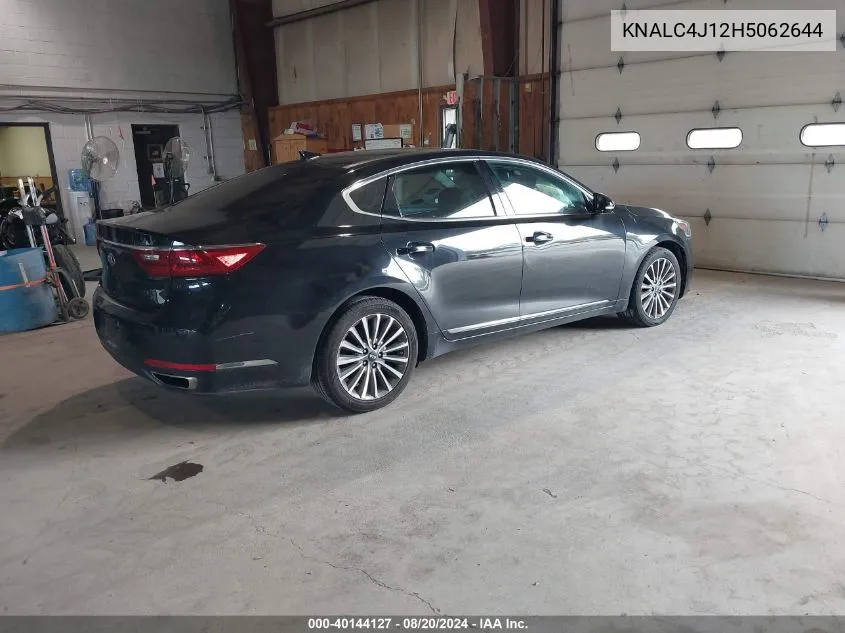 2017 Kia Cadenza Technology VIN: KNALC4J12H5062644 Lot: 40144127