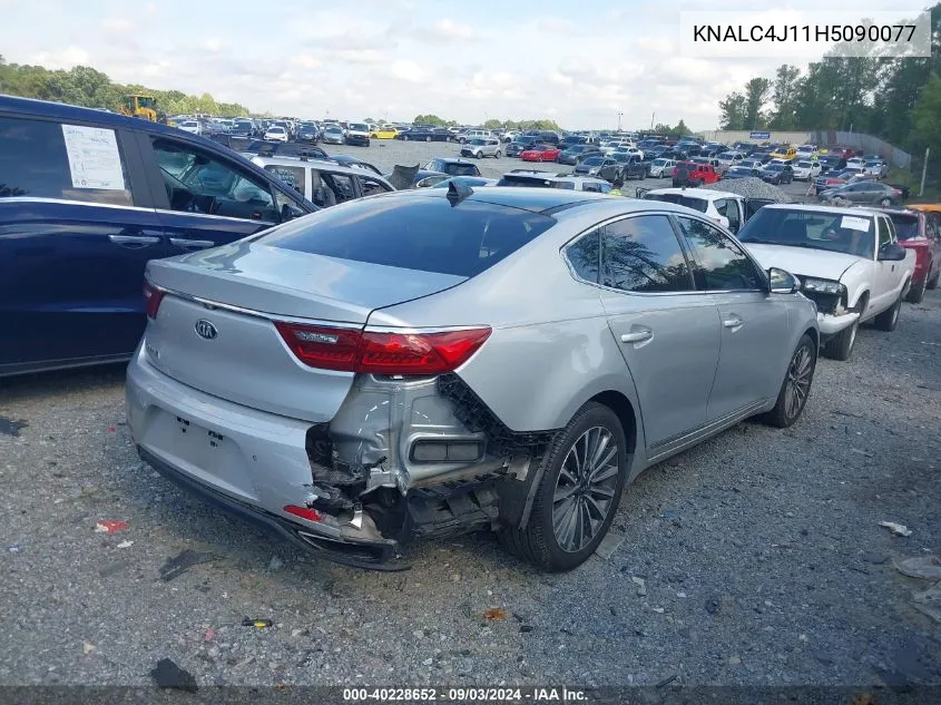 2017 Kia Cadenza Premium VIN: KNALC4J11H5090077 Lot: 40228652