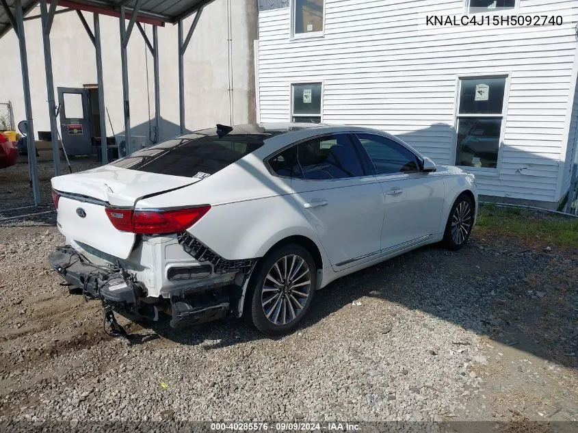 2017 Kia Cadenza Premium VIN: KNALC4J15H5092740 Lot: 40285576