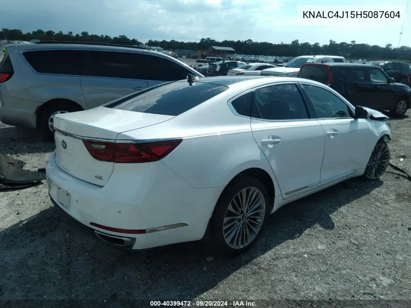 2017 Kia Cadenza Limited VIN: KNALC4J15H5087604 Lot: 40399472