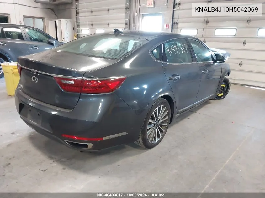 2017 Kia Cadenza Premium VIN: KNALB4J10H5042069 Lot: 40493517