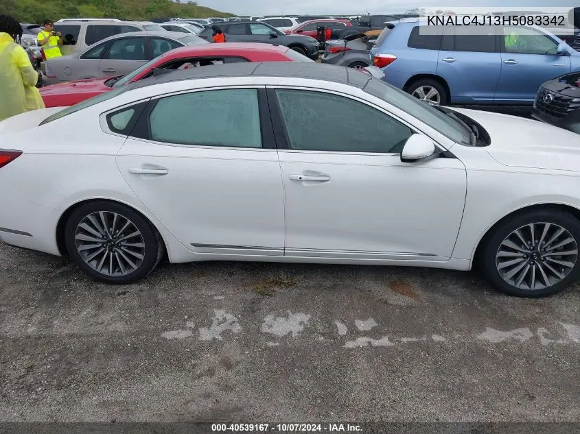 2017 Kia Cadenza Technology VIN: KNALC4J13H5083342 Lot: 40539167