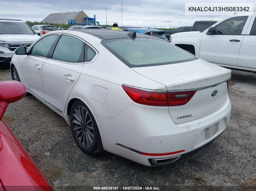 2017 Kia Cadenza Technology VIN: KNALC4J13H5083342 Lot: 40539167