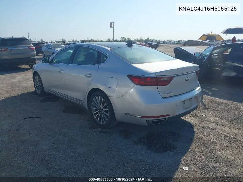 KNALC4J16H5065126 2017 Kia Cadenza Premium