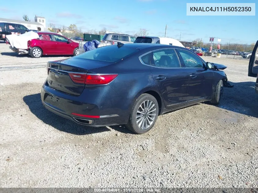 2017 Kia Cadenza Premium VIN: KNALC4J11H5052350 Lot: 40764061