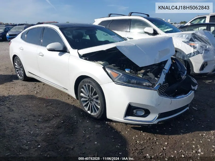 2017 Kia Cadenza Premium VIN: KNALC4J18H5062843 Lot: 40782525