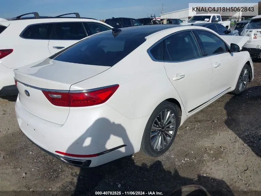 2017 Kia Cadenza Premium VIN: KNALC4J18H5062843 Lot: 40782525