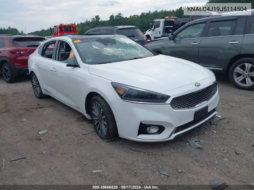 KNALC4J19J5114504 2018 Kia Cadenza Premium