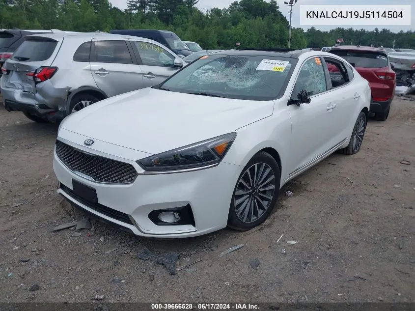 2018 Kia Cadenza Premium VIN: KNALC4J19J5114504 Lot: 39666528