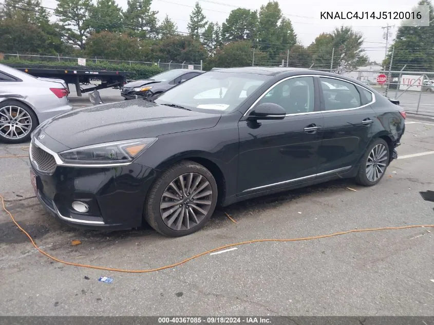 2018 Kia Cadenza Luxury/Limited/Technology VIN: KNALC4J14J5120016 Lot: 40367085