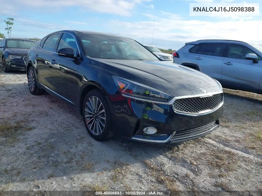 KNALC4J16J5098388 2018 Kia Cadenza Luxury/Limited/Technology