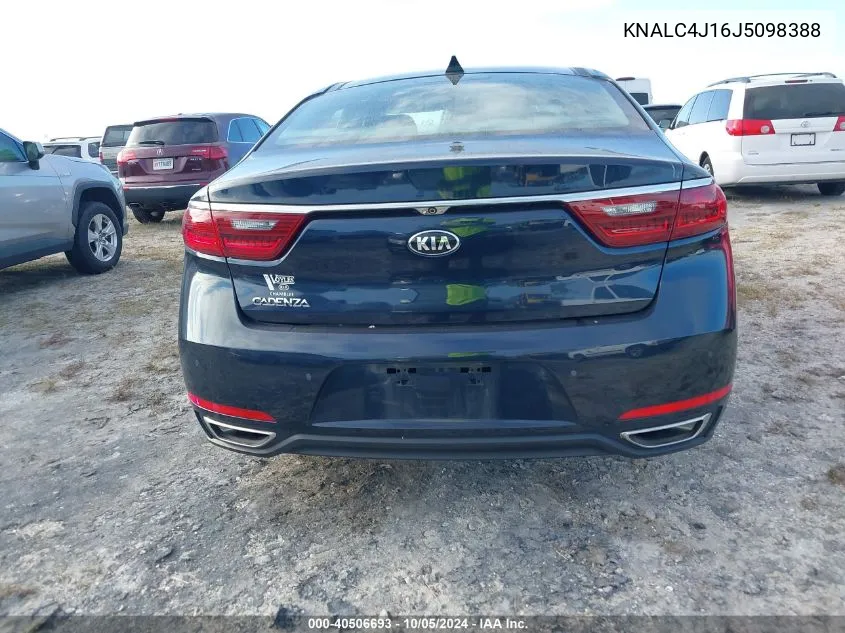 2018 Kia Cadenza Luxury/Limited/Technology VIN: KNALC4J16J5098388 Lot: 40506693