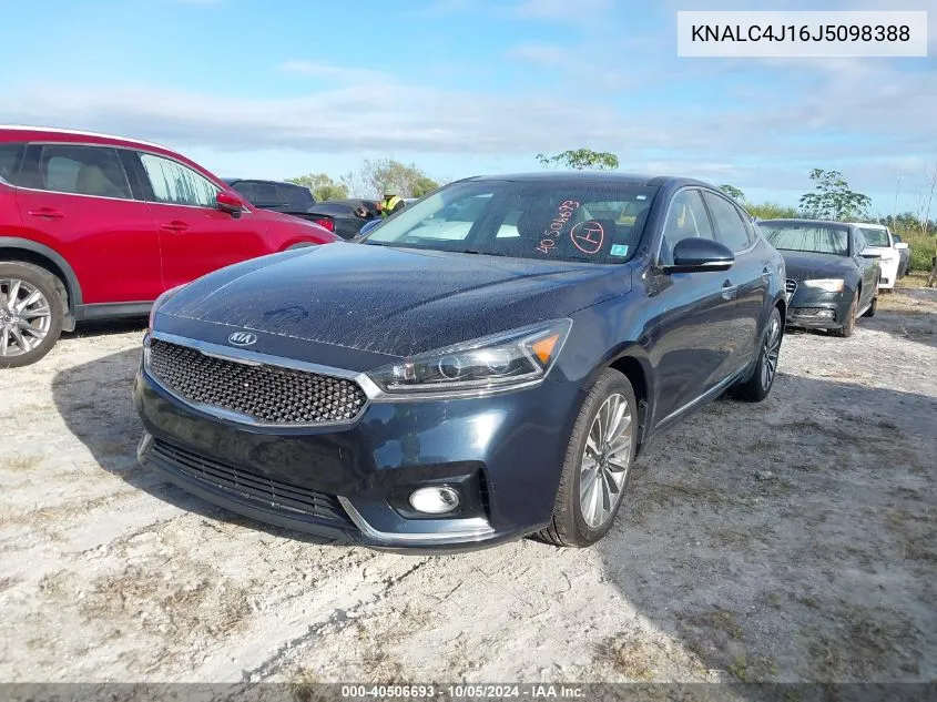 KNALC4J16J5098388 2018 Kia Cadenza Luxury/Limited/Technology