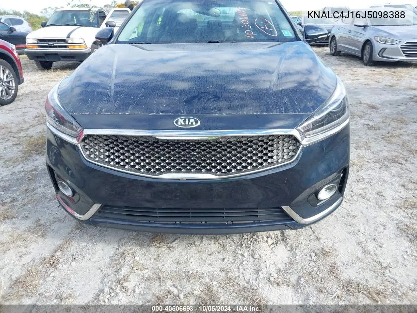 KNALC4J16J5098388 2018 Kia Cadenza Luxury/Limited/Technology