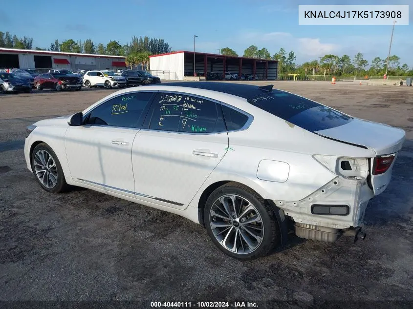 2019 Kia Cadenza Technology VIN: KNALC4J17K5173908 Lot: 40440111