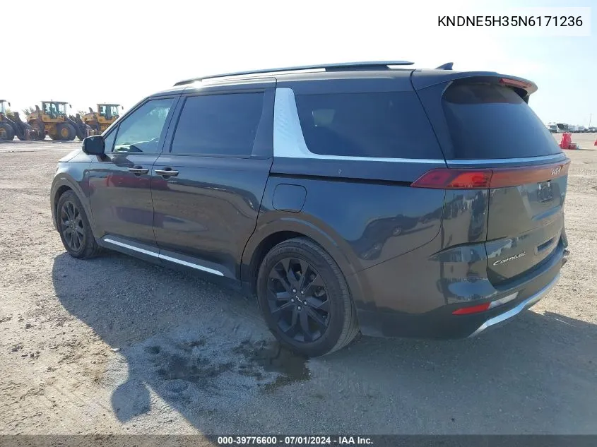 2022 Kia Carnival Mpv Sx Prestige VIN: KNDNE5H35N6171236 Lot: 39776600