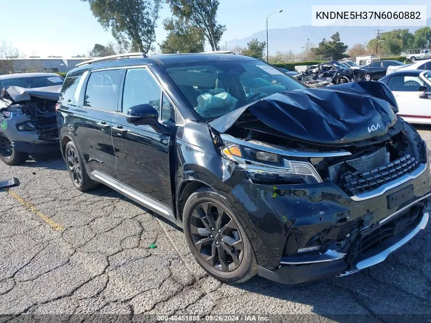 2022 Kia Carnival Mpv Sx VIN: KNDNE5H37N6060882 Lot: 40451888