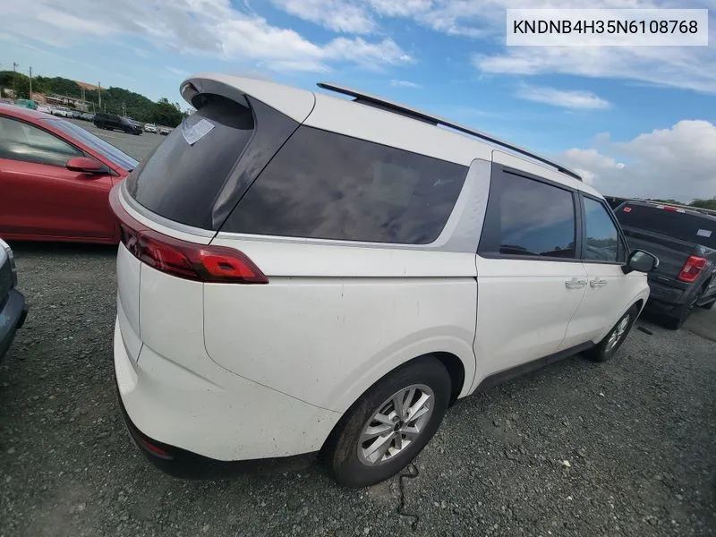 2022 Kia Carnival Lx VIN: KNDNB4H35N6108768 Lot: 40736864