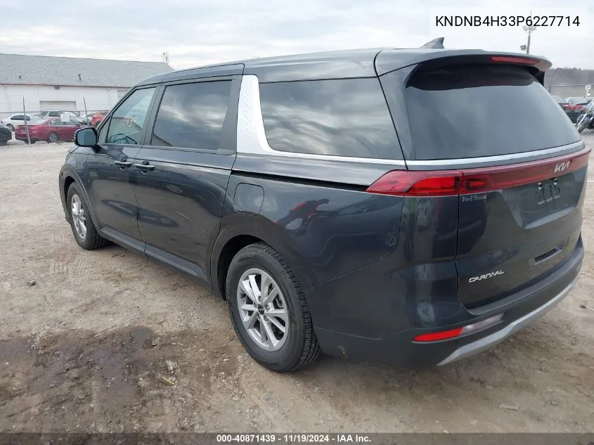 2023 Kia Carnival Mpv Lx Seat Package VIN: KNDNB4H33P6227714 Lot: 40871439