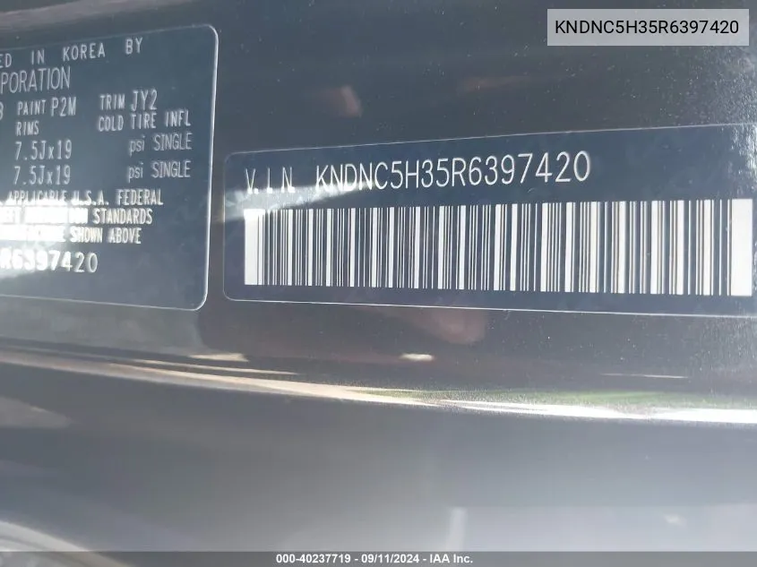 2024 Kia Carnival Ex VIN: KNDNC5H35R6397420 Lot: 40237719