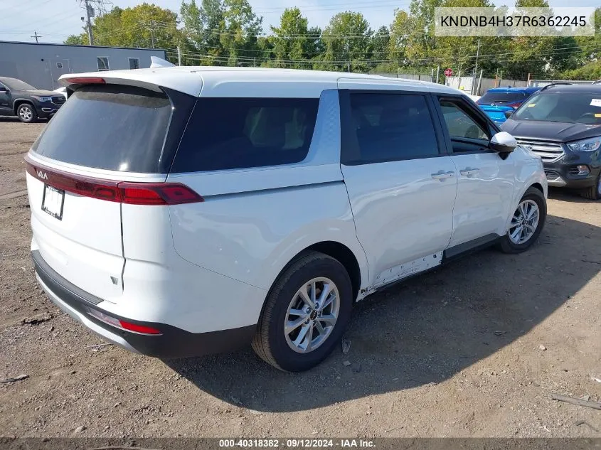 2024 Kia Carnival Lx VIN: KNDNB4H37R6362245 Lot: 40318382