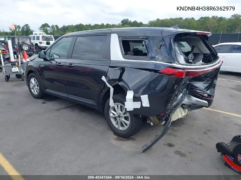 2024 Kia Carnival Lx VIN: KNDNB4H38R6362979 Lot: 40341044