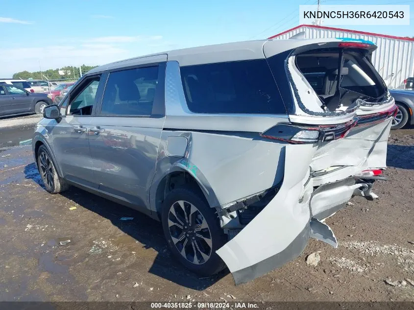 2024 Kia Carnival Ex VIN: KNDNC5H36R6420543 Lot: 40351825