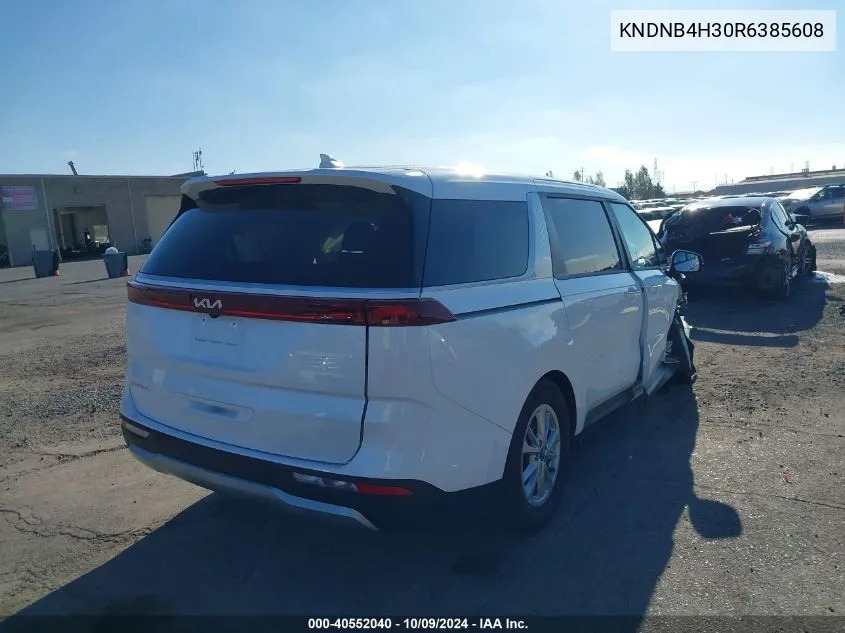 2024 Kia Carnival Lx VIN: KNDNB4H30R6385608 Lot: 40552040