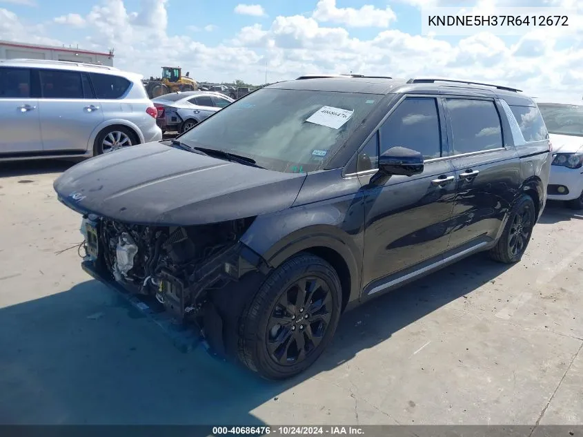 2024 Kia Carnival Mpv Sx/Sx Prestige VIN: KNDNE5H37R6412672 Lot: 40686476