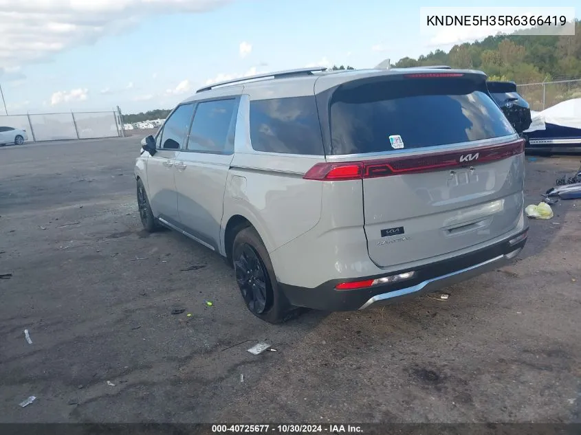 2024 Kia Carnival Mpv Sx Prestige VIN: KNDNE5H35R6366419 Lot: 40725677